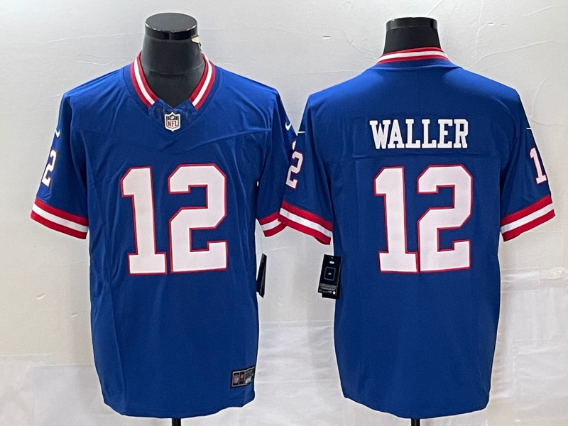 Men's New York Giants Darren Waller #12 Royal Classic Jersey